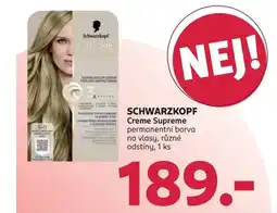 Rossmann Schwarzkopf creme supreme nabídka