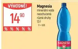 Globus Magnesia minerální voda neochucená nabídka