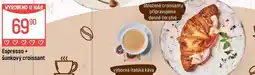 Globus Espresso + šunkový croissant nabídka