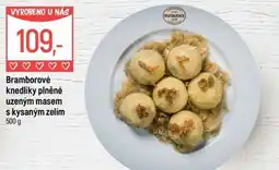 Globus Bramborové knedlíky plněné uzeným masem s kysaným zelím nabídka