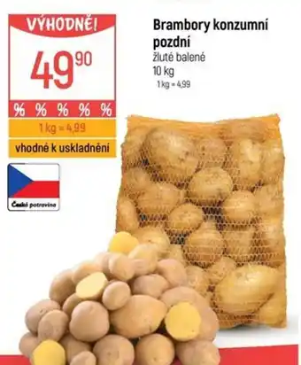 Globus Brambory konzumní pozdní nabídka