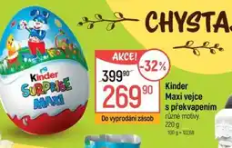 Globus Kinder Maxi vejce s překvapením nabídka