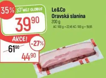 Globus Le&Co Oravská slanina nabídka