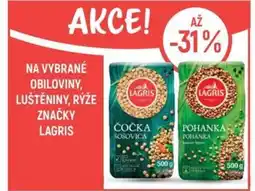 Globus Na vybrané obiloviny, luštěniny, rýže značky lagris nabídka