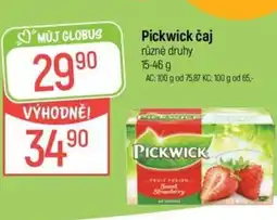 Globus Pickwick čaj nabídka