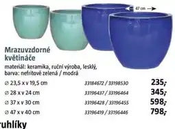 Bauhaus Mrazuvzdorné květináče nabídka