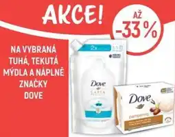 Globus Na vybraná tuhá, tekutá mýdla a náplně značky dove nabídka