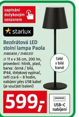Bauhaus Bezdrátová LED stolní lampa Paola nabídka