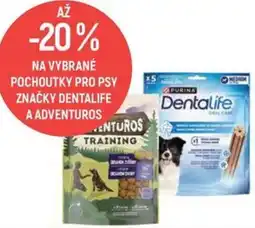 Globus Na vybrané pochoutky pro psy značky dentalife a adventuros nabídka