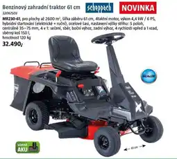 Bauhaus Scheppach Benzinový zahradní traktor nabídka