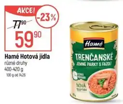 Globus Hamé Hotová jídla nabídka