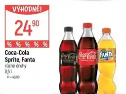 Globus Coca-Cola Sprite, Fanta nabídka