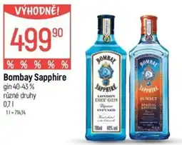 Globus Bombay Sapphire gin 40-43% nabídka