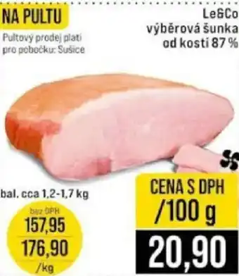 Jip Le&Co výběrová šunka od kosti 87% nabídka