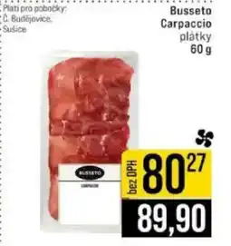 Jip Busseto Carpaccio plátky nabídka
