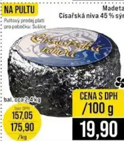 Jip Madeta Císařská niva 45 % sýr nabídka
