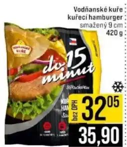 Jip Vodňanské kuře kuřecí hamburger nabídka