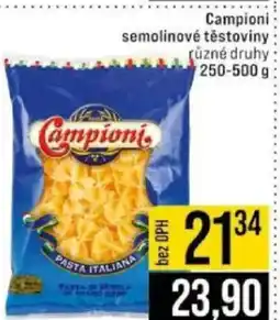 Jip Campioni semolinové těstoviny nabídka