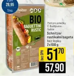 Jip Schnitzer rustikální bageta nabídka