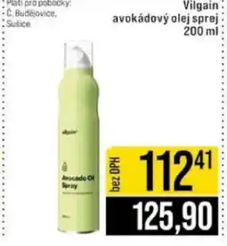 Jip Vilgain avokádový olej sprej nabídka