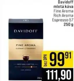 Jip Davidoff mletá káva nabídka