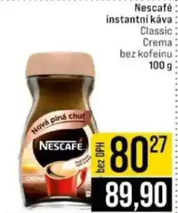 Jip Nescafé instantní káva nabídka