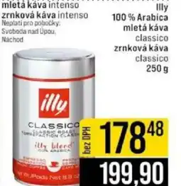 Jip Illy 100% Arabica mletá káva classico nabídka