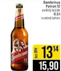 Jip Gambrinus Patron 12 světlý ležák nabídka