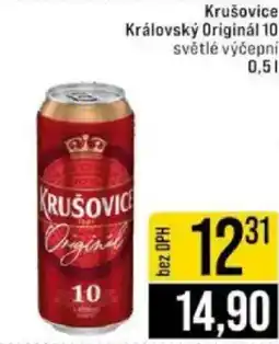 Jip Krušovice Královský Originál 10 světlé výčepní nabídka