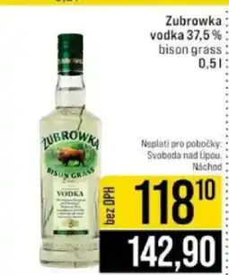 Jip Zubrowka vodka 37,5% nabídka