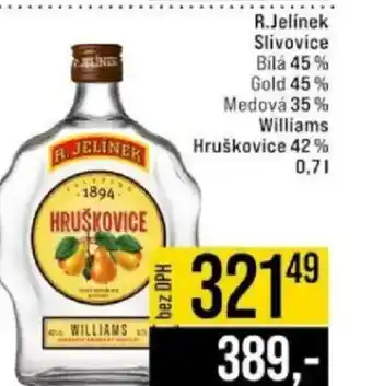 Jip R.Jelínek Slivovice nabídka