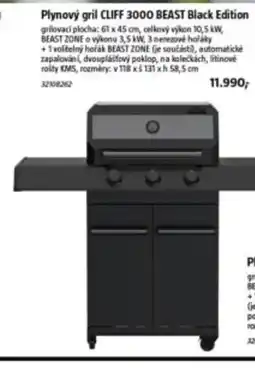 Bauhaus Plynový gril CLIFF 3000 BEAST Black Edition nabídka