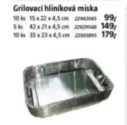 Bauhaus Grilovaci hliniková miska nabídka