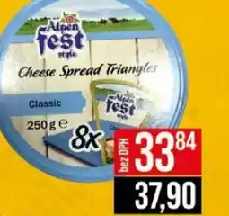 Jip Alpen Fest tavený sýr nabídka