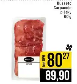 Jip Busseto Carpaccio nabídka