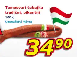 ESO MARKET Temesvari čabajka tradiční, pikantní nabídka