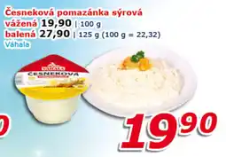 ESO MARKET Česneková pomazánka sýrová nabídka