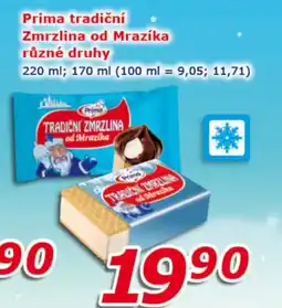 ESO MARKET Prima tradiční Zmrzlina od Mrazíka nabídka