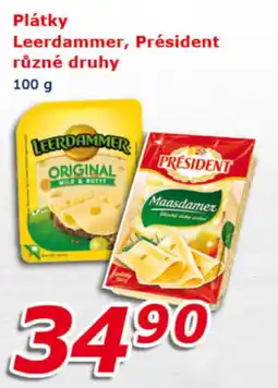 ESO MARKET Plátky Leerdammer, Président nabídka