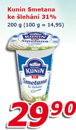 ESO MARKET Kunín Smetana ke šlehání 31% nabídka