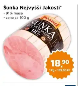 Můjobchod Šunka Nejvyšší Jakosti nabídka