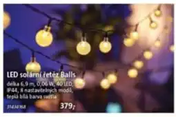 Bauhaus LED solární řetěz Balls nabídka