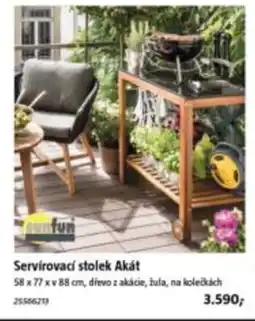 Bauhaus Servírovací stolek Akát nabídka