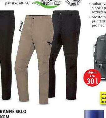 Lidl Pánské trekingové kalhoty nabídka