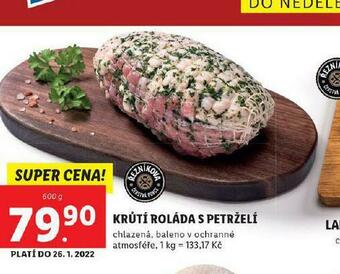 Lidl Krůtí roláda s petrželí nabídka