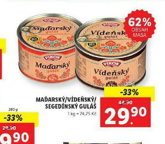 Lidl Maďarský / vídeňský / segedínský guláš nabídka