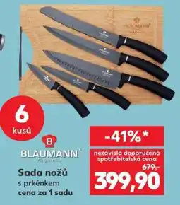 Kaufland Sada nožů s prkénkem nabídka