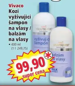 Norma Vivaco Kozí vyživující šampon na vlasy / balzám na vlasy nabídka