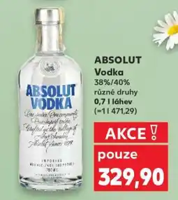 Kaufland Absolut Vodka nabídka