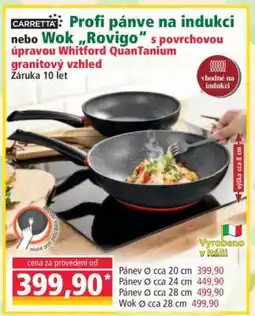 Norma Profi pánve na indukci nebo Wok „Rovigo“ nabídka